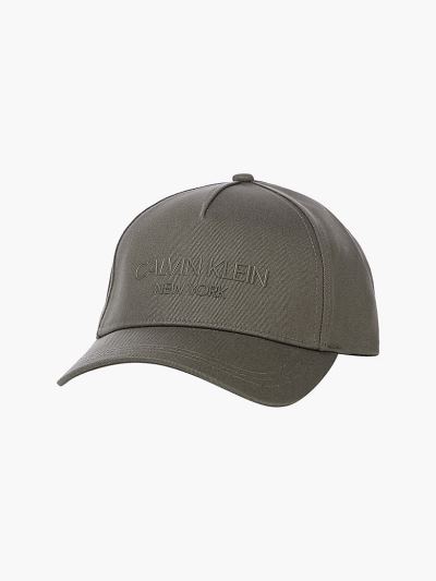 Calvin Klein Táskák & Kiegészítők HU606466 | Calvin Klein Cotton Twill Férfi Sapka Sötét Olivazöld